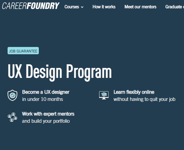 best ux bootcamp: CareerFoundry