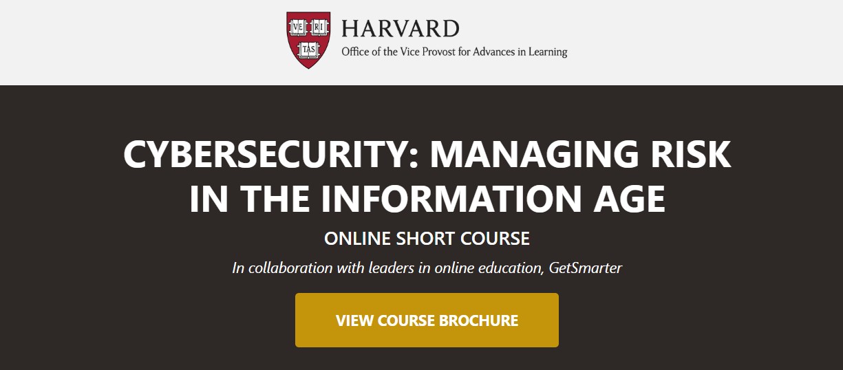 Harvard’s Cybersecurity: Managing Risk in the Information Age