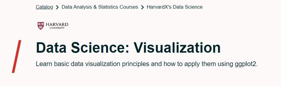 best data visualization courses- edX