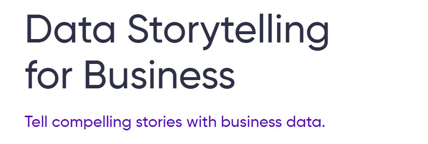 best data visualization courses- Data Story telling for business