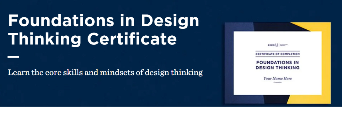 best design thinking course- ideo u