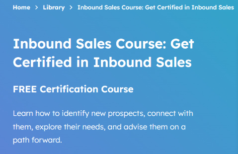 HubSpot's Inbound Sales Course