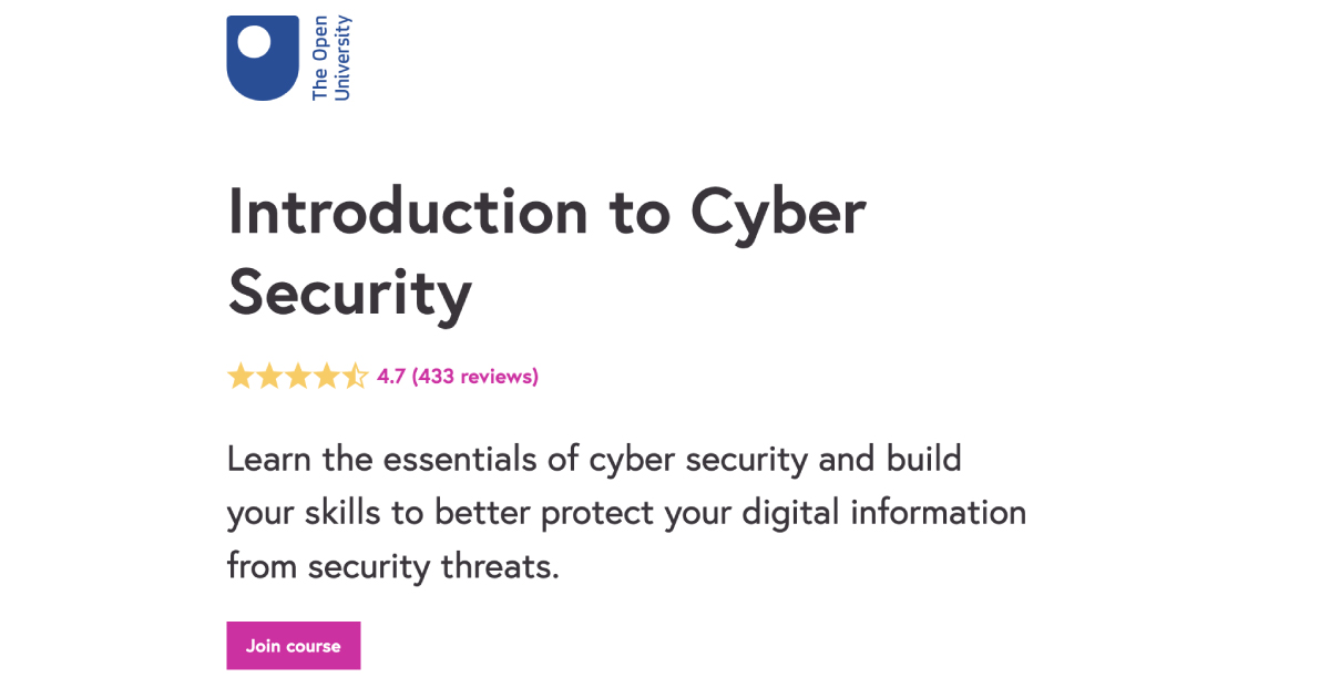 Introduction to cybersecurity