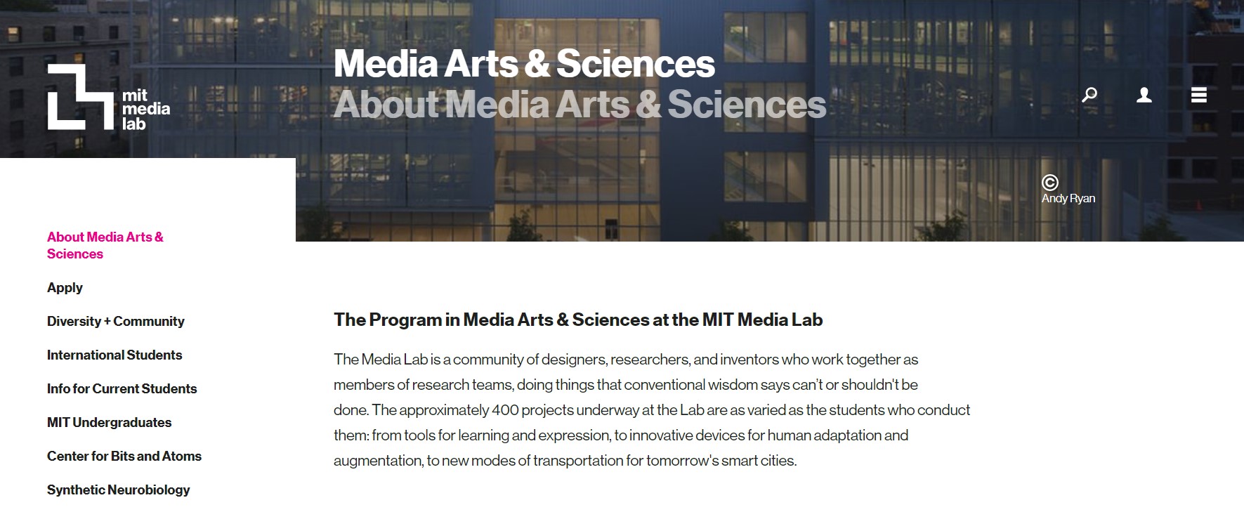 MIT Media Lab (Media Arts and Sciences Program)