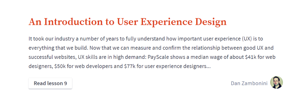 introduction to user experience design