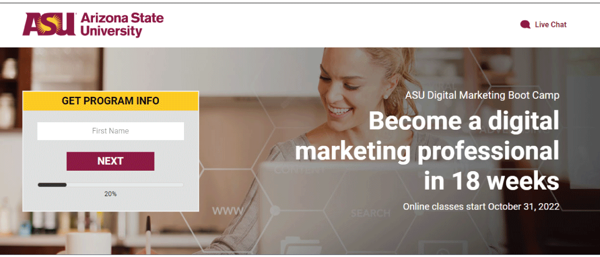 best digital marketing bootcamps- arizona state university 