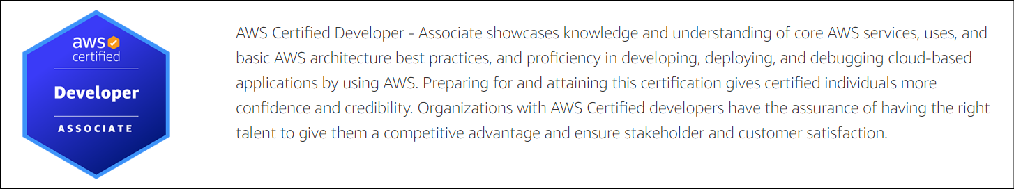 AWS Certified Developer - Associate, best programming certificates