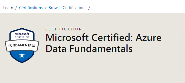 best sql certification-azure data fundamentals