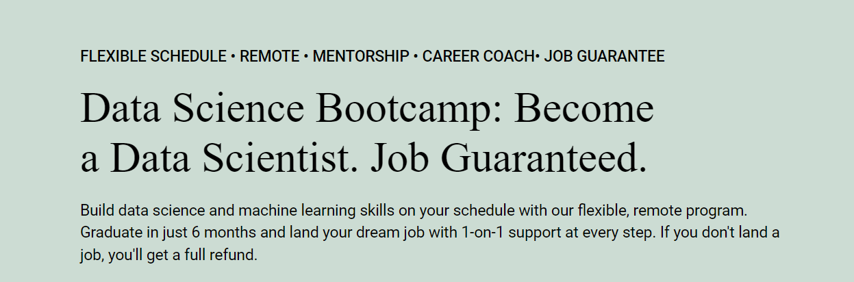 best data science bootcamps Springboard Data Science Bootcamp