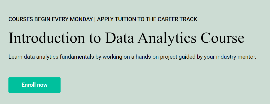 best database management courses Introduction to Data Analytics Course - Springboard