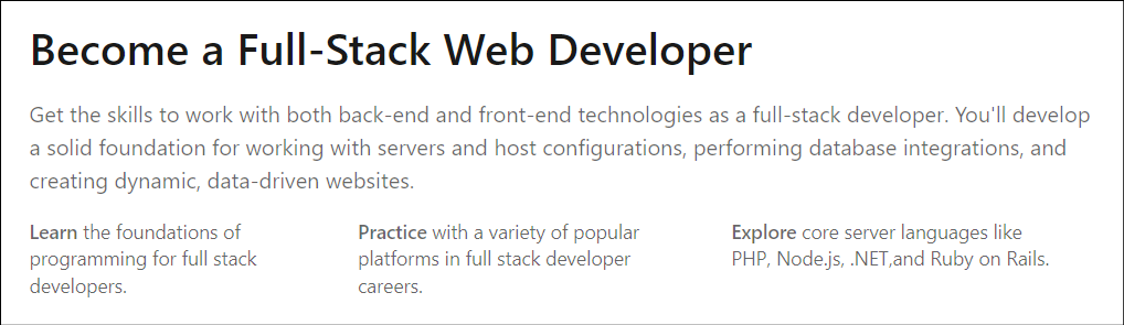 best full stack developer course LinkedIn Learning Become a Full-Stack Web Developer