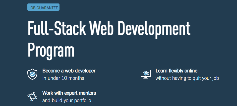 CareerFoundry Full-Stack Web Development Program, best web developer certification