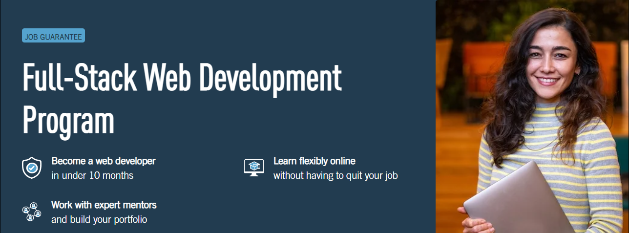 CareerFoundry Full-Stack Web Development Program, best web development bootcamp