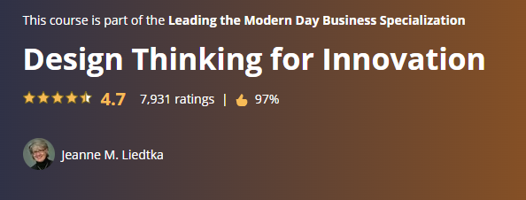 best design thinking course- coursera