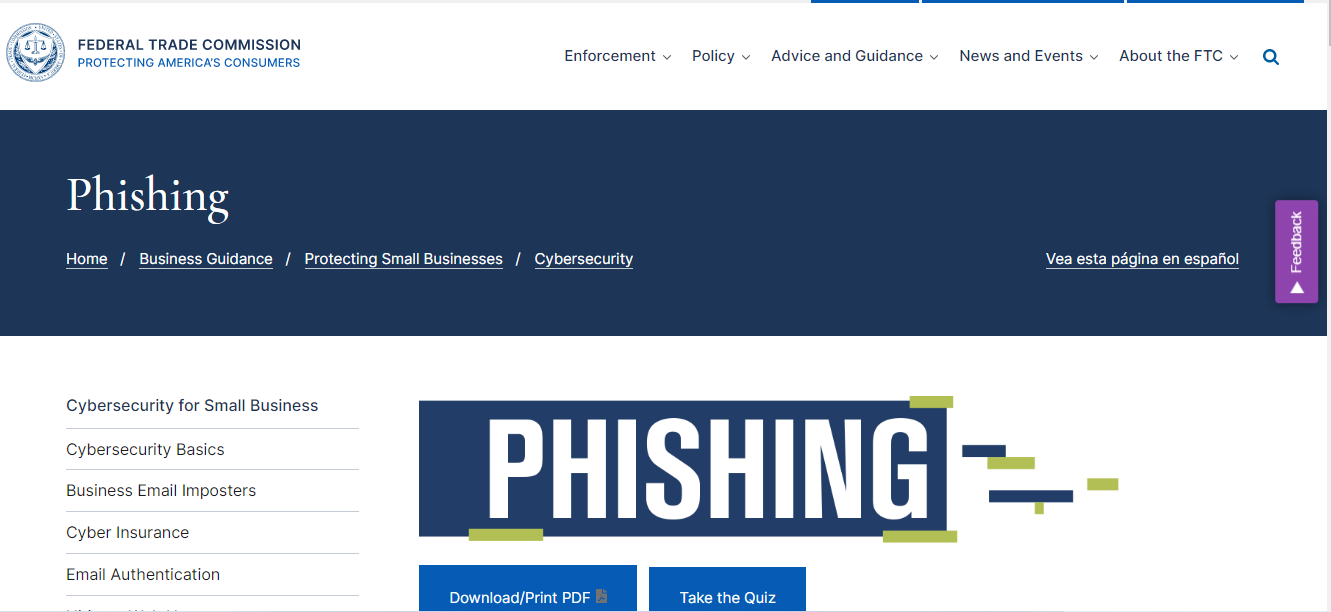 FTC Phishing 