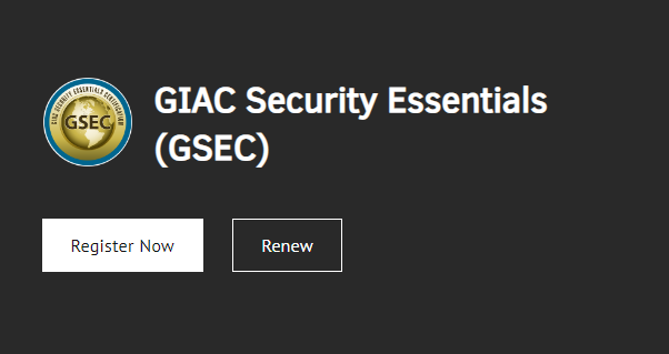 GIAC Security Essentials Certification