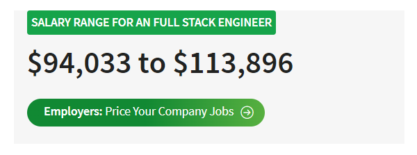 highest paying software engineering jobs, Full-stack engineers salary