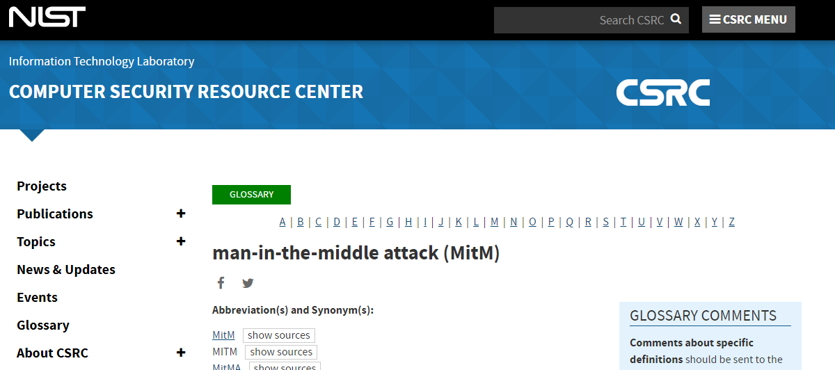 cybersecurity resources - Man-in-the-Middle (MitM) Attacks