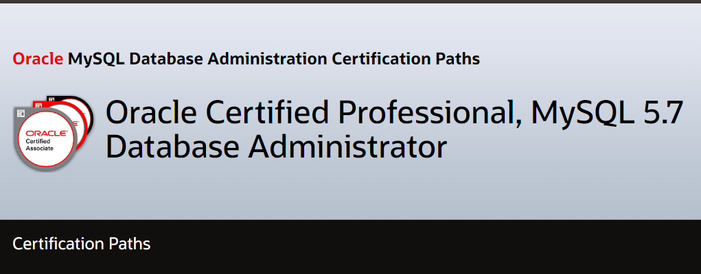 Oracle MySQL Database Administration Certification