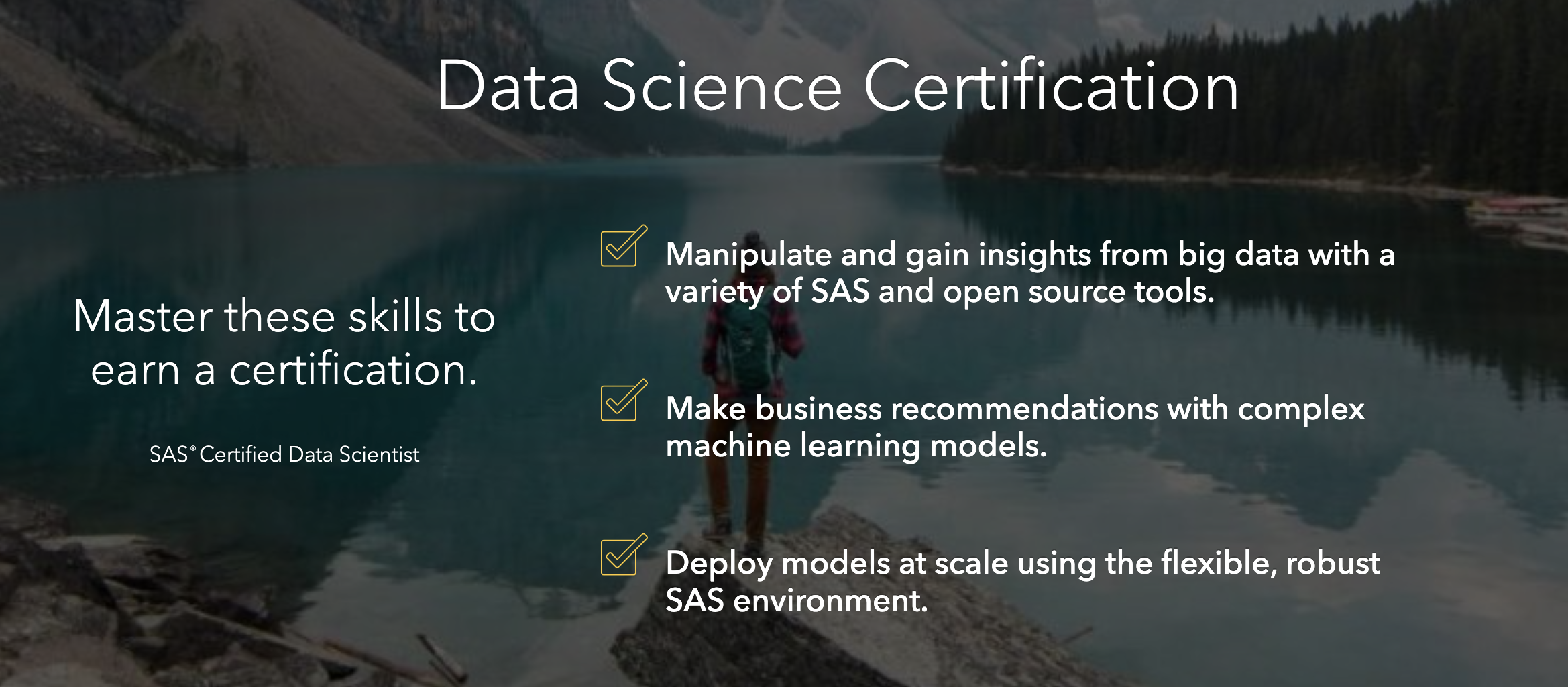 SAS Certified Data Scientists Certificate