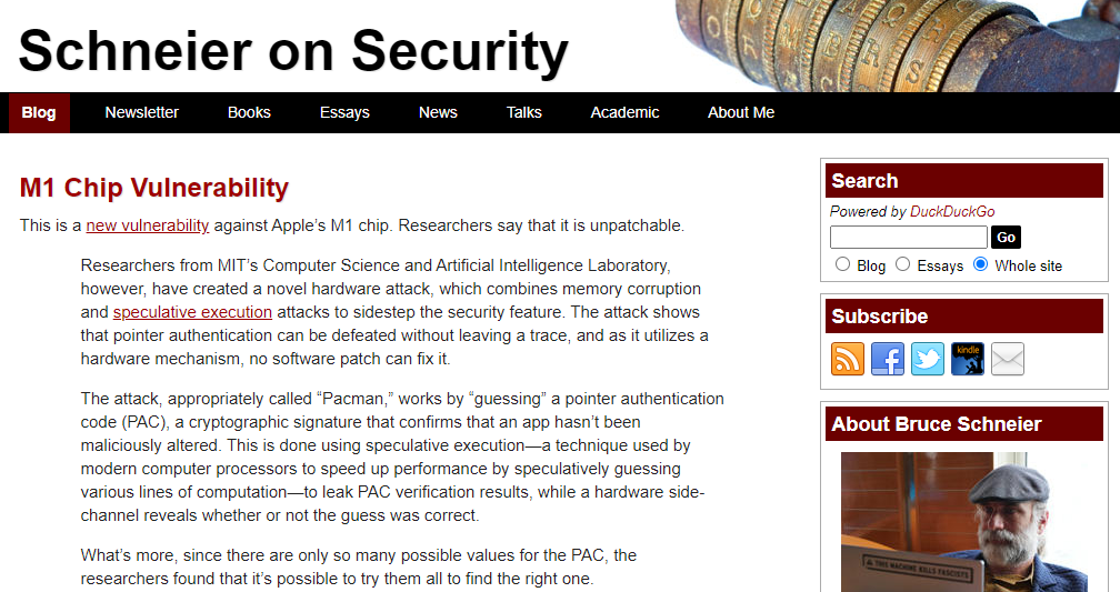 cybersecurity resources - Schneier on Security