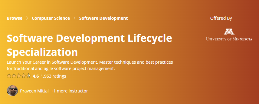 best software development courses- software development lifecycle