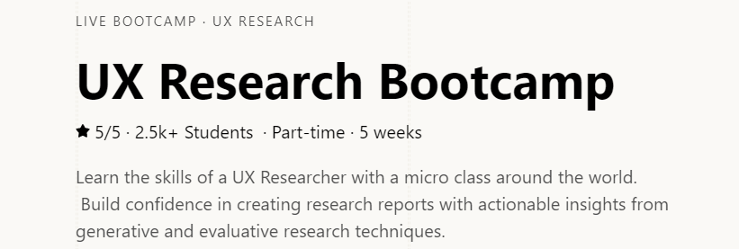 UX Research Online Bootcamp - Memorisely